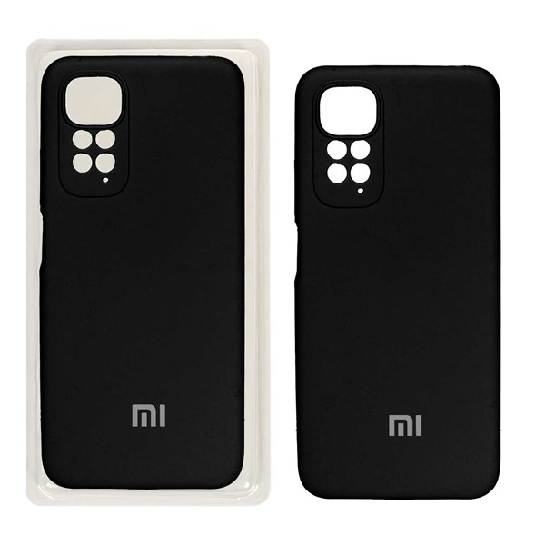 قاب سیلیکونی پاک کنی محافظ لنزدار اورجینال Xiaomi Redmi Note 11S/ Redmi Note 11-4G - مشکی (پک اصلی)
